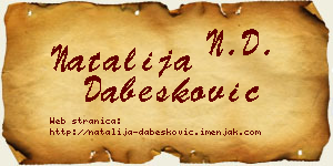 Natalija Dabesković vizit kartica